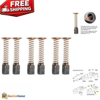 Essential 6 Pack Carbon Brushes for Dremel Models - Fast & Easy Replacement