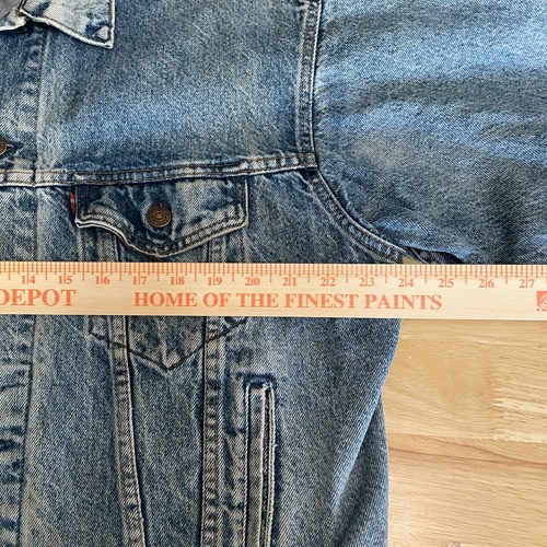 Vintage Levis Trucker Denim Jean Jacket Distressed 70507-0218 Made in USA Mens L by Levi's, $59.99 - Photo 7