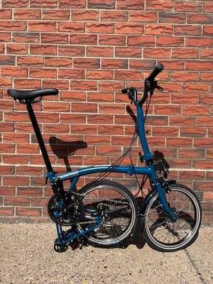 Brompton Folding Bicycle M12L C Line Ocean Blue | eBay