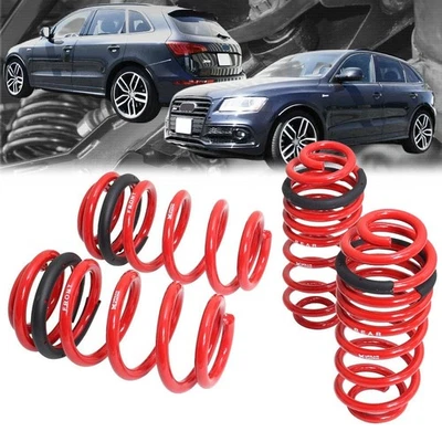 Megan Racing Red Euro-Version 4PCS Coil Lowering Springs For 13-17 Audi SQ5 - Image 1 of 4