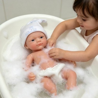 Mire & Mire Reborn Baby Dolls 12'''' Boy Micro Preemie Full Body Silicone Baby ...
