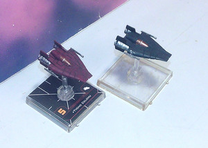 Star Wars X-Wing Miniatures Game A-Wing Starfighter Set #2 (3D-Printed, Painted)