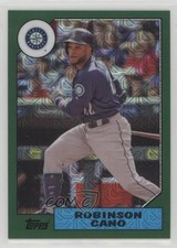 2017 Topps Silver Pack 1987 Design Chrome Green 96/175 Robinson Cano #87-RCA 2j8