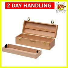 Medium Art Supply Storage Box - Multi-Function Solid Beech Wooden Chest/Art T...