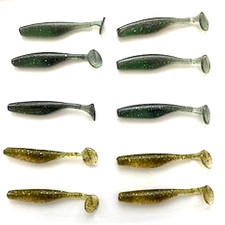 3.8" RIP RAP SWIMBAITS IN CUSTOM RUN COLOR. 10 TOTAL IN PACK