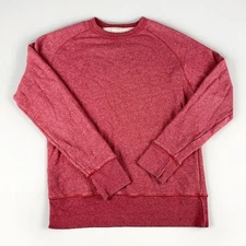 Levi's Strauss And Co Pullover Sweater Mens L Heather Red Long Sleeve Crewneck