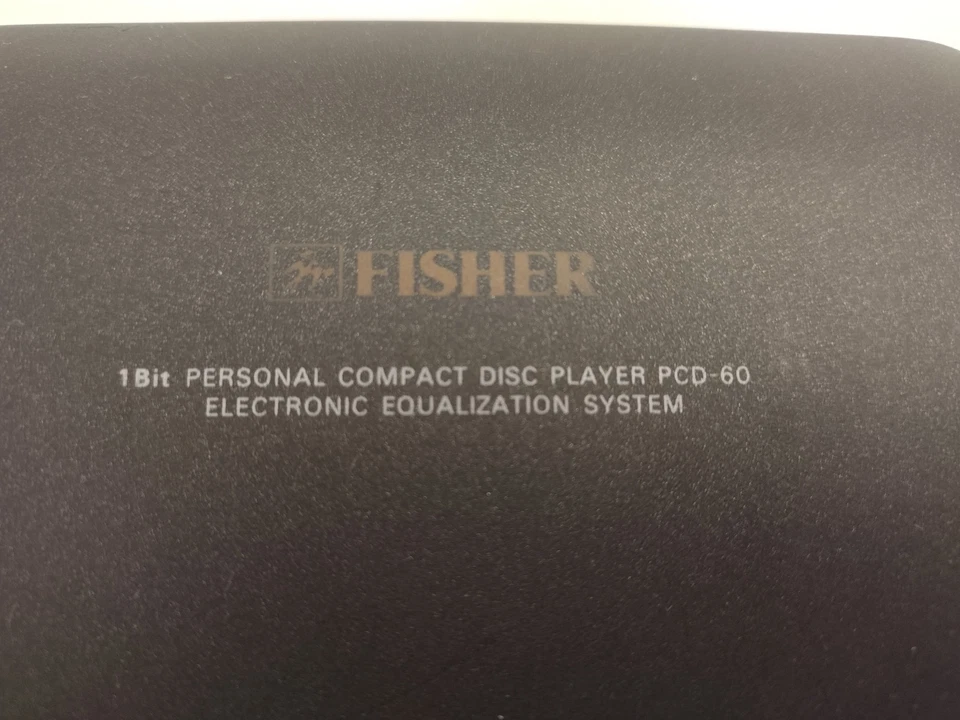 Fisher PCD-60 Reproductor de Disco Compacto Portátil Personal CD + Accesorios Cables Estuche Foto 3 de 4