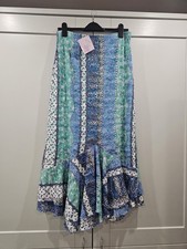 Michele Hope Flared Ruffle Skirt Mesh Lace Mermaid Fairycore Y2k New Size 14-16