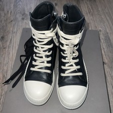 Black High Top Rick Owens Sneakers Women s Si...