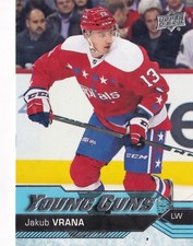 2016-17 Upper Deck #520 Jakub Vrana YG RC