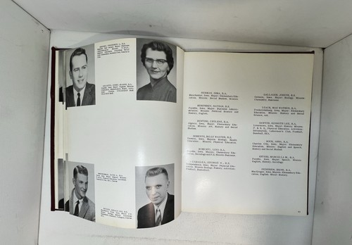 Vintage 1958 Upper Iowa University Yearbook - "Peacock" - Red MCM Design - Retro - Picture 18 of 23