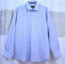 Society of Threads Men Dress Shirt light-blue, Slim-Fit Dots 18-18 1/2 35-36 XXL
