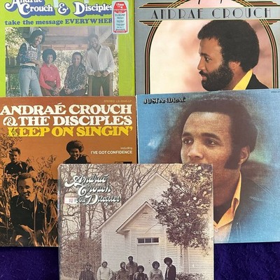 5x LOT of ANDRAE CROUCH Finally Take Me Back Just Keep On Singin The Message 5LP