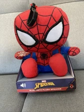 Marvel Spider Man Bitty Boomers Keychain Bluetooth Plush Speaker Collectible
