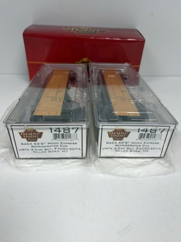 HO BLI Broadway Limited Imports 1487 GACX 53’ 6” Wood Express Reefer URTX 2 Pack | Condition: New