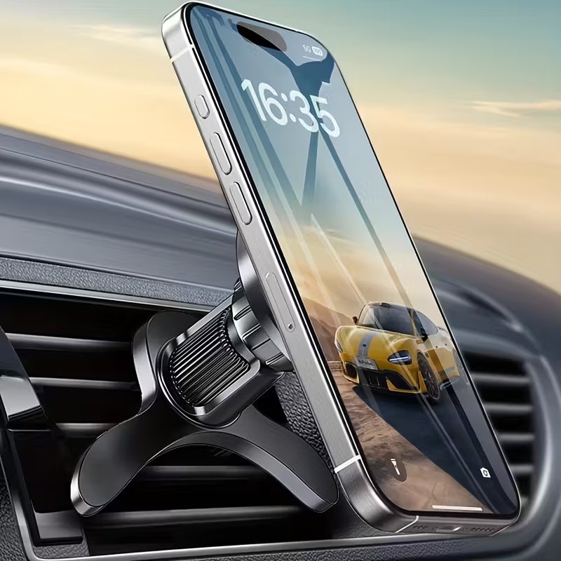 360° Rotation Strong Magnetic Mag Safe Air Vent Car Mount Dashboard ...