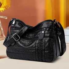 Fashion Women Bag Pu Soft Leather Shoulder Bag Multi-layer Crossbody Bag Quality