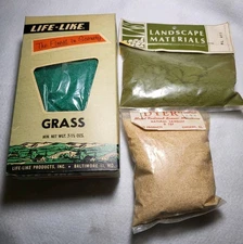 Three Unopened Pkgs Vintage Landscape Materials Model Railroad Scenery NOS