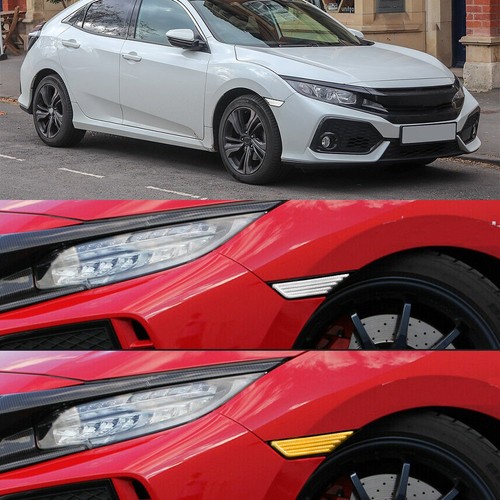 For 16-21 Honda Civic Side Marker Lamp Sequential Turn Signal LED Bulbs Pair EAC - Picture 5 of 12
