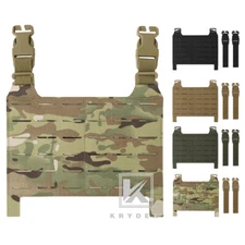 KRYDEX Tactical Laser Cut MOLLE Panel Front Flap Placard Removable Swift Buckle
