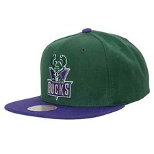 HHSS3267-MBUYYPPPGNPR MENS NBA MILWAUKEE BUCKS TEAM 2 TONE 2.0 SNAPBACK