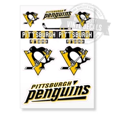 Pittsburgh Penguins NHL Hockey A4 High Quality Printed Vinyl Decal Sticker Kit