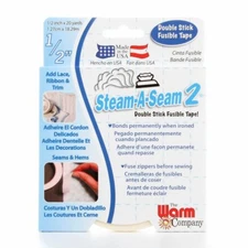 The Warm Company Steam-A-Seam 2, Double Stick Fusible Tape - 1/2" x 20yds