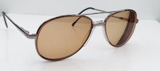 Vintage Commander Gray Silver Pilot Metal Sunglasses FRAMES ONLY