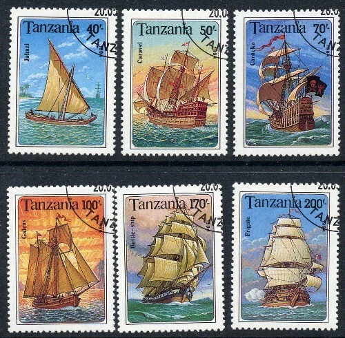 Tanzania 1994 - Veleros (6) CTO Foto 2 de 2