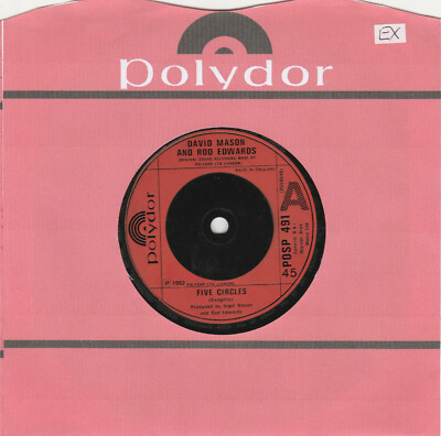 DAVID MASON AND ROD EDWARDS-FIVE CIRCLES-UK POLYDOR LABEL 7''/EXCELLENT/1982