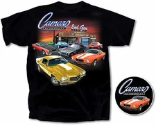 Joe Blow T's Chevy Camaro 2nd Gen Garage Mens Black T-Shirt Z/28 RS SS USA1 IROC