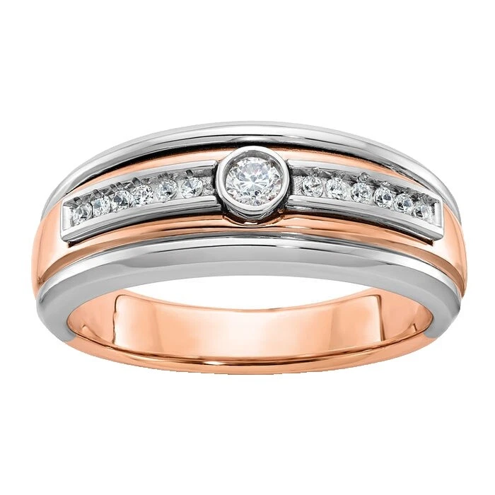 Joyas de Oro Rosa de Piedra para hombres