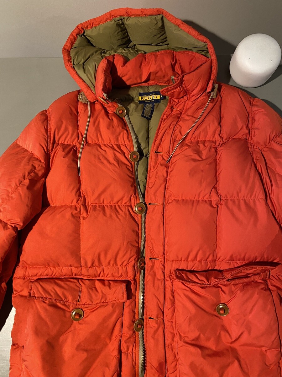 Polo Ralph Lauren Rugby Vintage Down Parka Medium Orange Polo Ralph Lauren Rugby Vintage Down Parka Medium Orange