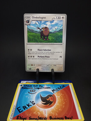 Oinkologne 072/091 Paldean Fates Regular Uncommon Pokemon Card | eBay