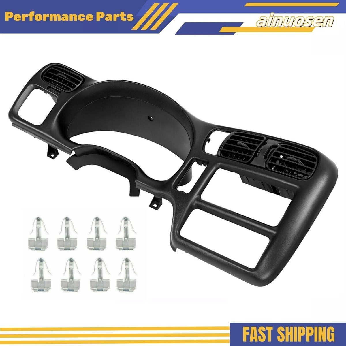 Black Dash Trim Bezel Fit For 1998-2004 Blazer Jimmy Sonoma S10