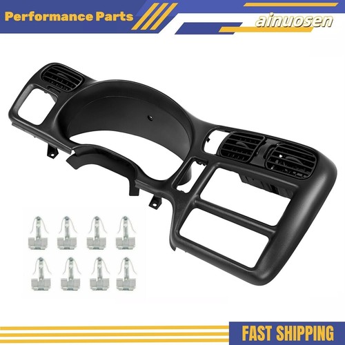 Black Dash Trim Bezel Fit For 1998-2004 Blazer Jimmy Sonoma S10 Bravada New