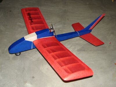 Buzz Bomb Pusher Gas 32'' Wing RC Model Airplane Printed Plans Templates