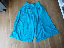 Vintage Lloyd Blue Wide Leg High Rise Gaucho Pants Culottes Women  s Size 14