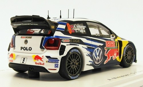 Spark 1/43 Scale S4507 - VW Polo R WRC #9 - 3rd Monte Carlo 2015 - Picture 2 of 4