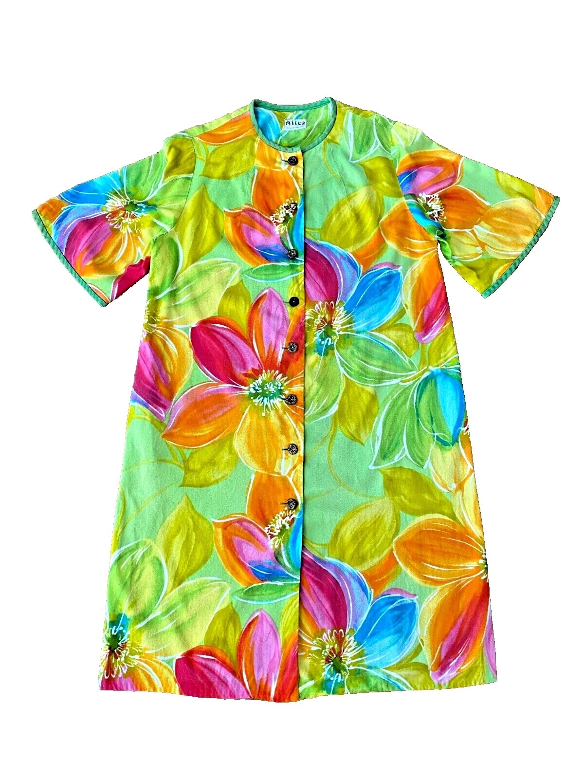 Verano/playa vestidos Vintage 1970s psicodélico para Mujeres