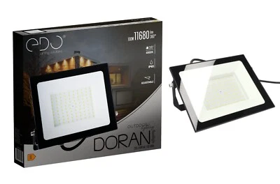 Projecteur LED DORAN 100W 4000K 11680lm étanche IP65 Aluminium EDO SOLUTIONS