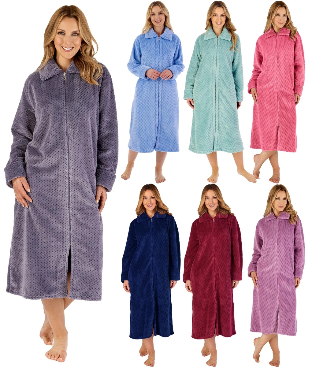 Fleece dressing gown