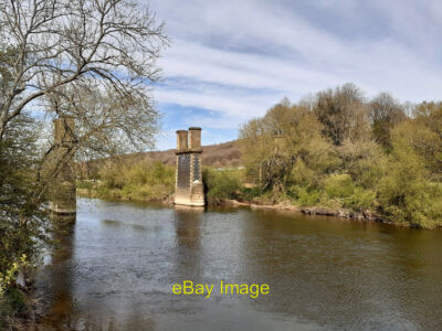 Photo 12x8 River Severn Bewdley/SO7875 Remains of a railway bridge in the c2021