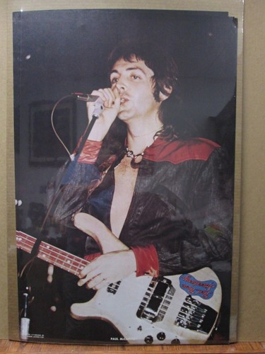 Vintage Rock n' Roll Paul Mc Cartney Beatles 1973 Inv#G1720