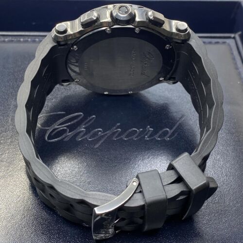 Montre à quartz Chopard Happy Sport Chrono PVD cadran diamant noir 288499-3007 - Photo 8 sur 9