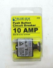 Blue Sea Systems Push Button Reset Only Screw Terminal 10A Circuit Breaker