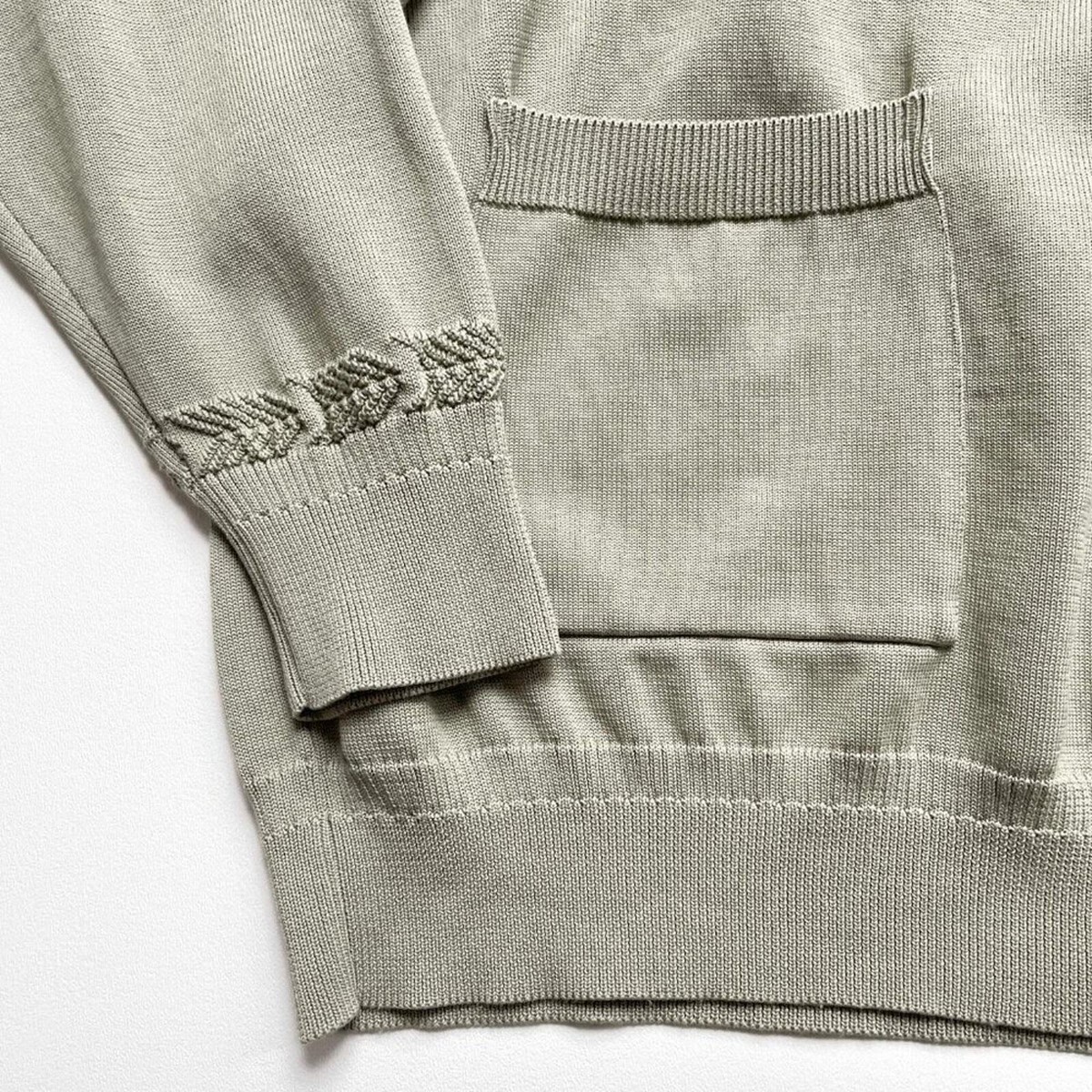 Yashiki Satoyuki Cardigan Cotton Mint Sage Green Size 2