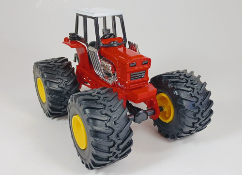 New Ray Diecast Body Big Wheel 4X 4 Red Tractor. 5.5" X 4". - Picture 2 of 9