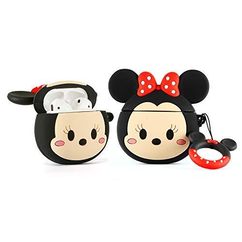 YIGEYI Custodia in Silicone Compatibile con Airpods 1 e 2 Funny Cute (p7J)