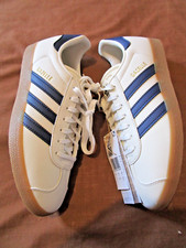 LADIES NEW MENS ADIDAS ORIGINALS GAZELLE UK 6.5 EU40 255mm WHITE NAVY GUM JI0209